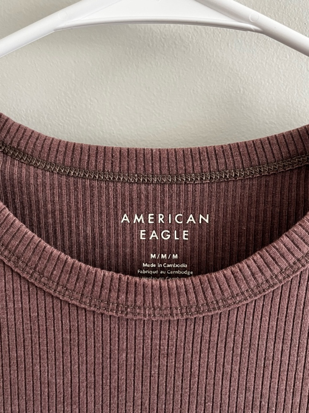 AE Ribbed Hey Baby Tee - Picture 2 of 6